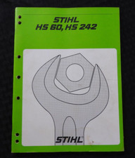 Original STIHL HS 60 242 024 026 Kettensäge Motor Service Reparatur Manuell Gut