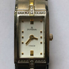 Dugena Titanium - Quartz - Damen   - Batterie neu - Werk läuft einwandfrei 