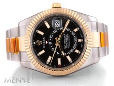 Rolex Sky-Dweller 326933 Bicolor Gold / Stahl Oyster Black Service 2025 (14626)