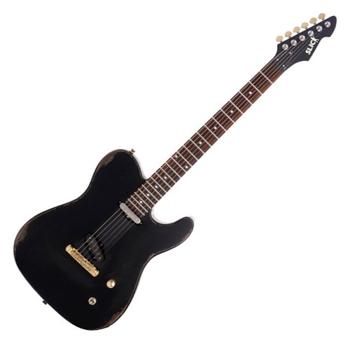 Slick sl50 gitarre black - sl50, e-gitarre
