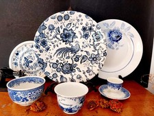 Shabby Keramik als Deko Blau
