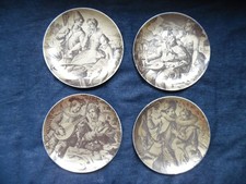 4 Sammelteller Royal Tettau - Die Elemente - AER TERRA, AQVA, IGNIS, 