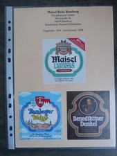 Bieretiketten, Bayern, Bamberg,, Maisel-Bräu