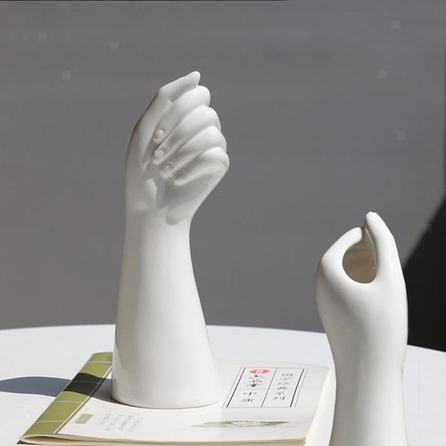 Hand form keramik vase - hand,