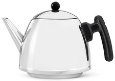 Bredemeijer Duett Edelstahl Teekanne 1,2 L - doppelwandig silber geradlinig