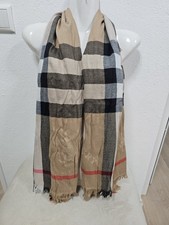 Schal Tuch Karomuster Schottenkaro mit Fansen quadratisch