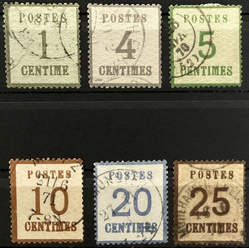Elsass lothringen 1870 - elsass, 1i,3-7i