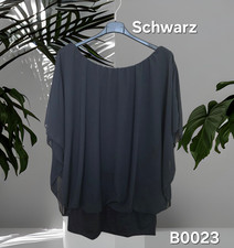 Chiffon Carmen Tunika Bluse