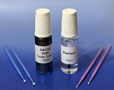 Lackstift-Set DACIA DQK Oxide Green metallic + Klarlack, 2 x 10ml + 4 Lacktupfer
