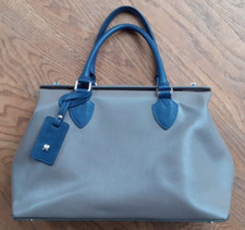 NAVYBOOT Superschicke    Damentasche  Handtasche Tasche  Leder  Schlamm-Blau