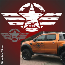 2Aufkleber 57cm US Army Sterne