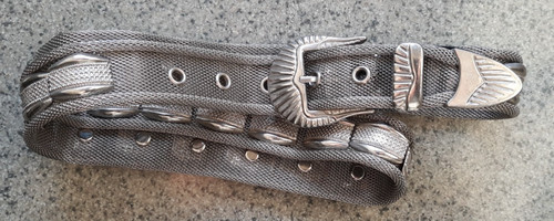 Metall westerngürtel aus - metall,
