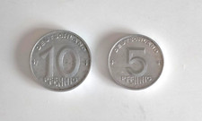 DDR  - 10 Pfennig  und 5