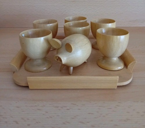 Ddr holz eierbecher - ddr,