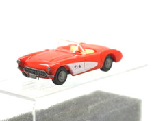 1:87 (H0) - Praline 5402 - Chevrolet Corvette C1 Cabrio offen / Rot