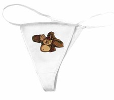 Damen String Tanga BRAUNER
