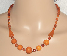 Bernstein Kette Art Deco Collier 1920/30er Bernsteinkette Amber mit Butterscotch