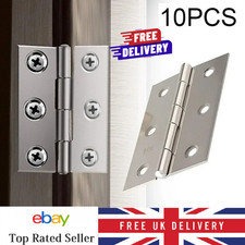 10 Stück Edelstahl Türscharniere Schrank Fenster Kasten Flach Scharnier Beschläge