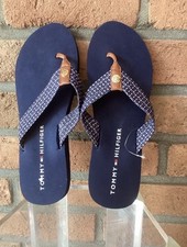 TOMMY HILFIGER Flip-Flops* Zehentrenner* T-Strap* Gr. 41/US 10M* NEU mit ETIKETT