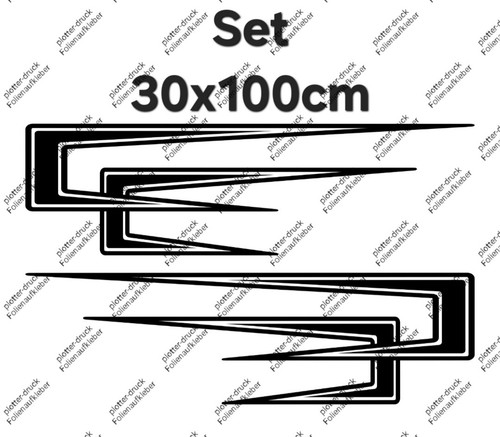 Dekor aufkleber set 30x100cm - dekor,