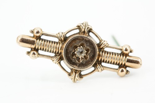 Biedermeier brosche schaumgold - brosche,