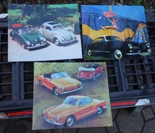 3 X Blechschild VW Käfer und mehr
