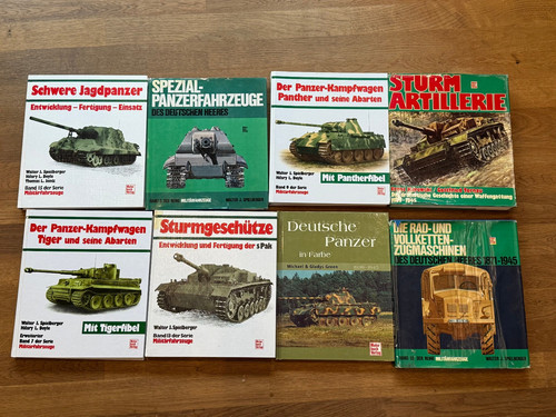 Panzer bücher konvolut - bücher,
