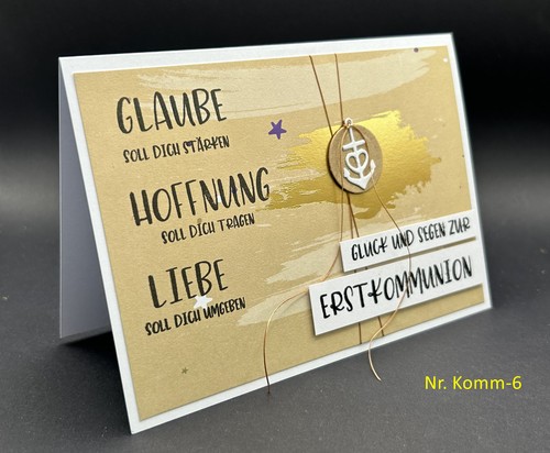 Glückwunschkarte kommunion - glückwunschkarte,