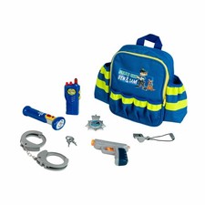 Theo Klein Police Unit Ben & Sam Polizei Rucksack 7-tlg. Taschenlampe Spielzeug