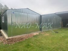 Blechgarage 3,5x5x2,55m Fertiggarage Lager  Leichtbauhalle Blechlager Metallhaus