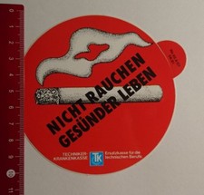 Aufkleber/Sticker: Techniker Krankenkasse nicht rauchen gesünder (18031721)