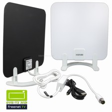 DVB-T2 Zimmerantenne für Innenbereich 30dB Verstärkung Weiss