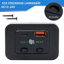 USB C Steckdose 12V / 24V PD