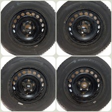 VW Caddy Golf 5 6 Golf Plus Touran Stahl-Felgen Winter-Reifen 195/65 R15 91T
