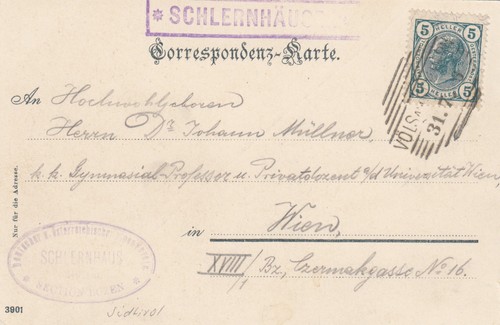 Ansichtskarte schlernhäuser - ansichtskarte,