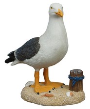 Deko Figur Möwe auf Sand