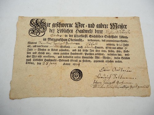 Gesellenbrief bäcker und - bäcker,