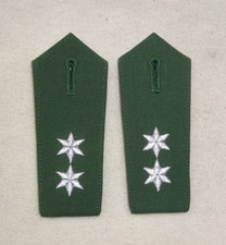 Polizei Schulterklappen Schulterstücke Silber 2 Sterne POK Kommissar Dienstgrad