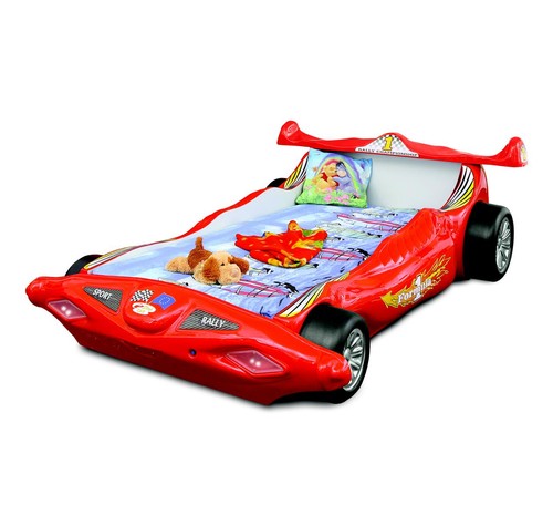 Rotes kinderbett rennauto - kinderbett,