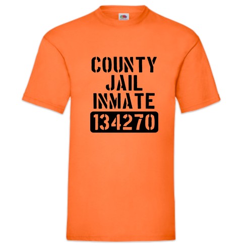 County jail inmate - jail, t-shirt