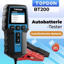 TOPDON BT200 Auto Batterietester Batterieprüfer KFZ Testgerät Prüfer 100-2000CCA