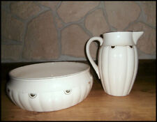 antik Waschset Krug Schüssel Waschgarnitur Elsterwerda ~1910 / Dec.1:22 (196/9