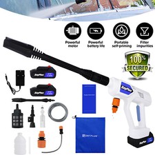Akku Hochdruckreiniger 350Bar Auto Mobiler Wasser Druckreiniger Spritzpistole