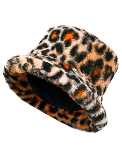 Leopardenmuster plüschhut - plüschhut, –