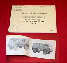 Betriebsanleitung Steyr Pinzgauer 710 4x4 Armee Österreich STEYR Puch Kastenwage