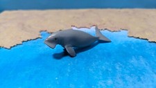 1/32, 1/35 oder 1/87 Seekuh Manati Wasser Modell Tier Figur Diorama Spur1 BEMALT
