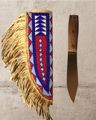 Native beaded messerhüllen - beaded,
