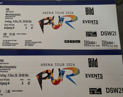 Pur arena tour 2026 - tour,,