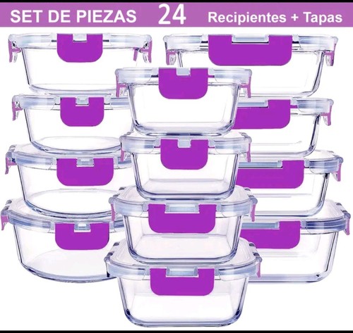 Teilige glasboxen set - 24-teilige,