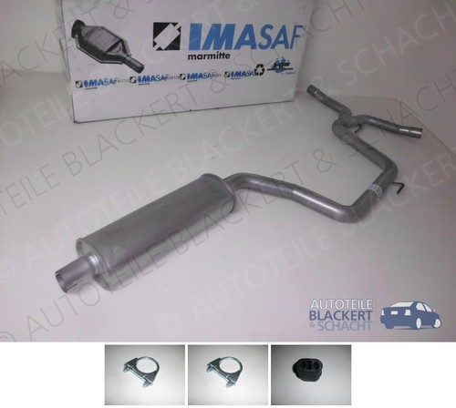 Imasaf auspuff mitteltopf - auspuff,